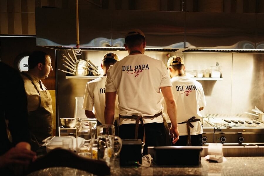 restoran del papa 4 Кухня ресторана Del Papa