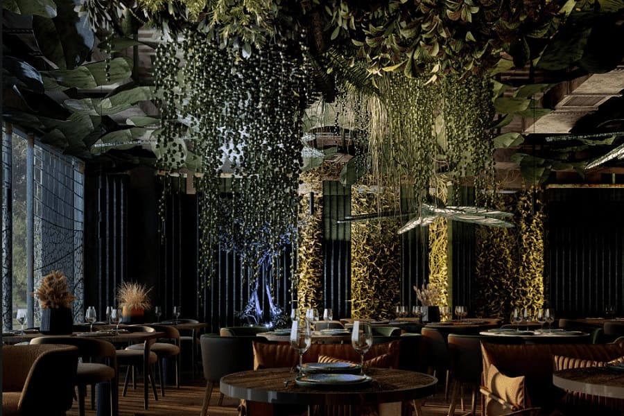 restoran dragonfly izakaya 6 Интерьер в Dragonfly Izakaya 3