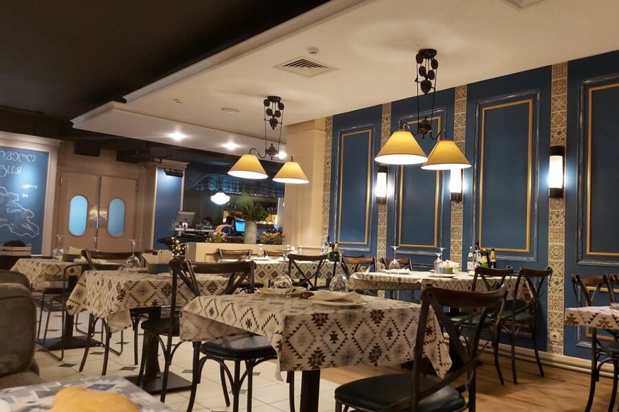 restoran mamashvili 2 Интерьер ресторана «Мамашвили»