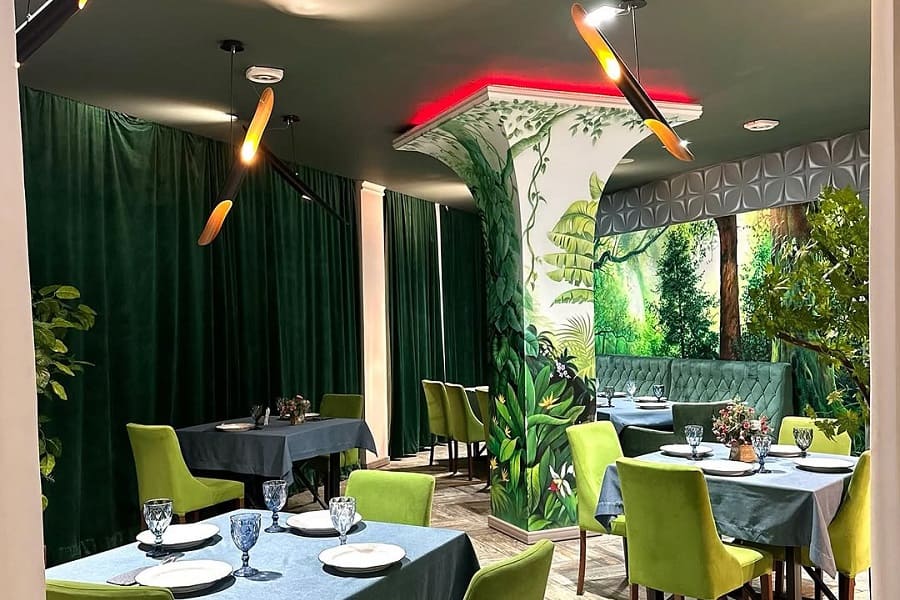 restoran baq 8 Зеленый зал
