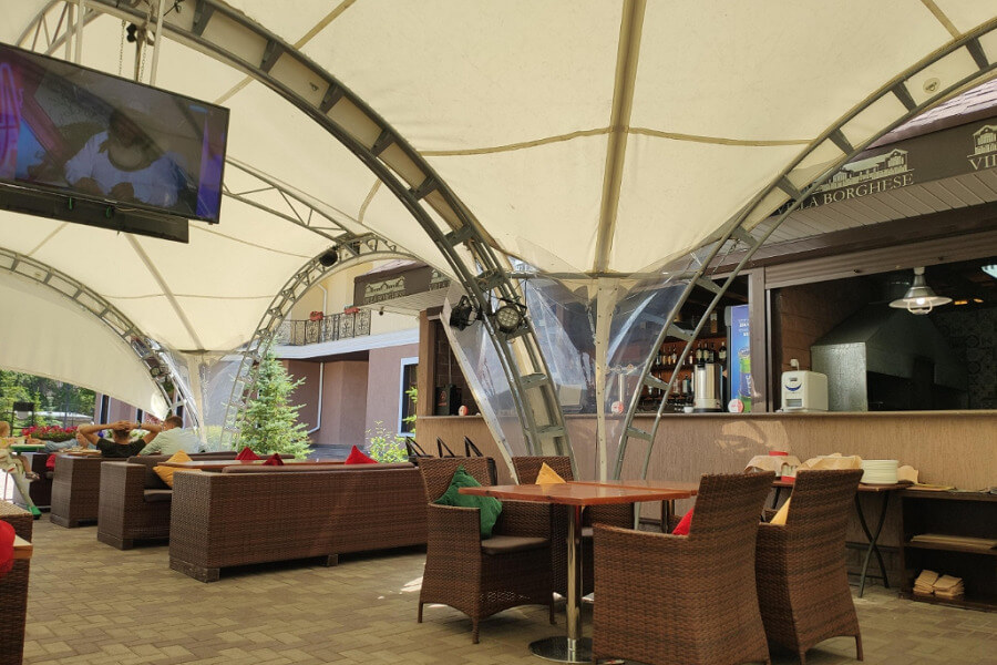 restoran villa borghese 5 Терраса в Villa Borghese